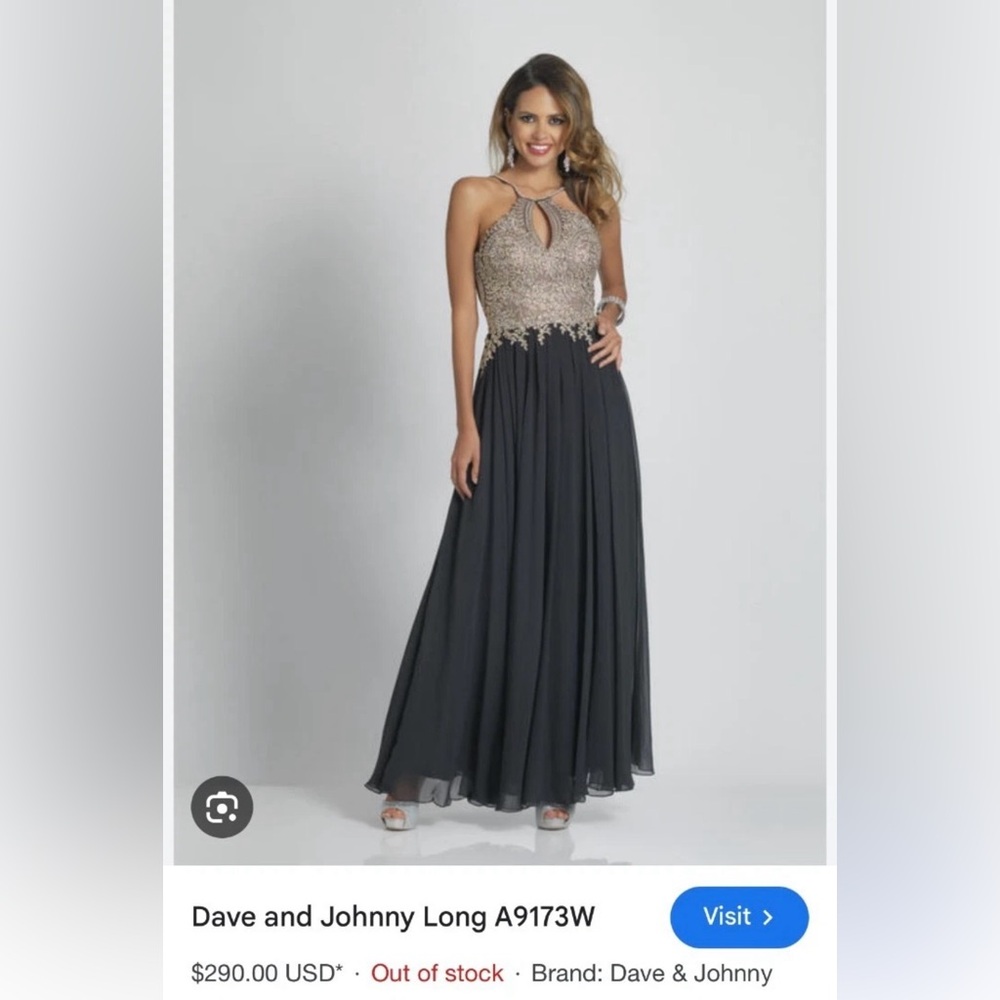 Dave & Johnny Beaded A-Line Dress (0)